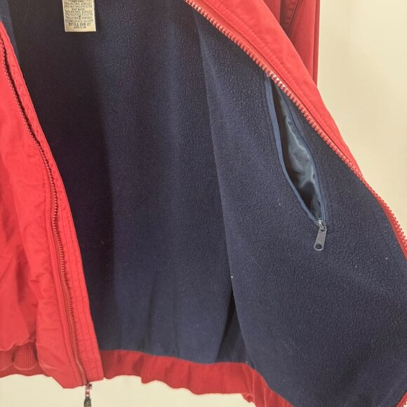 L.L. Bean Burgundy Fleece-Lined Jacket Mens Size M - Picture 6 of 10